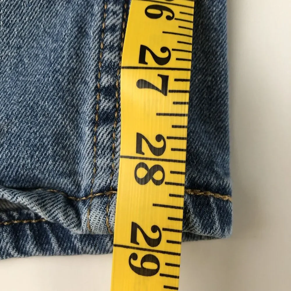 Levi’s 513 Slim Straight Jeans Mens 36x29 Medium Wash Blue Worn To Ride Stretch